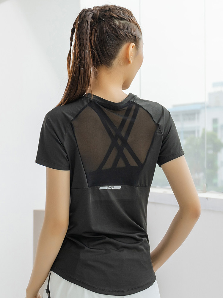 Crossfit Yoga - Summer Sports Short-Sleeved Women's Mesh Quick-Drying