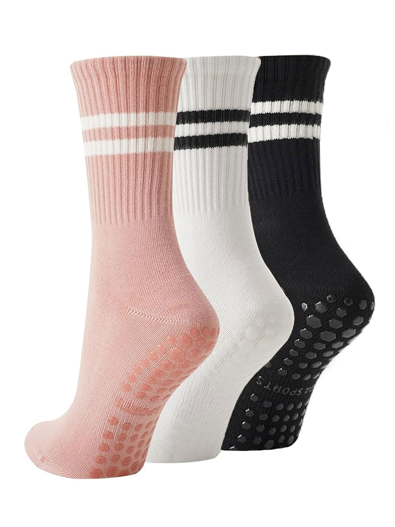 3 Pairs of Yoga Socks, Non-Sli - Crossfit Yoga 评论和价格