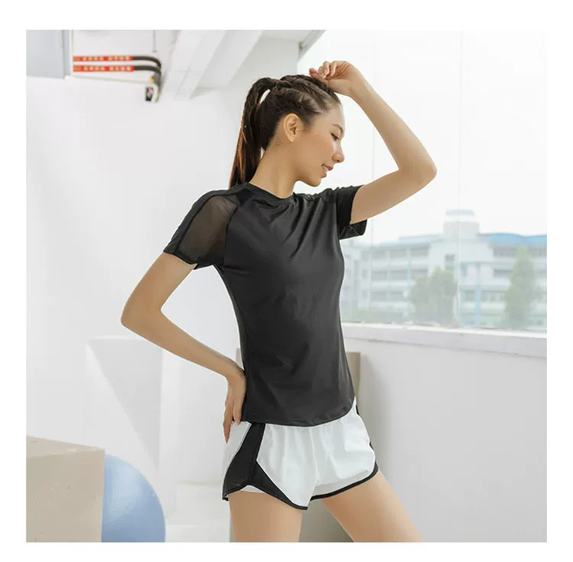 Summer Sports Short-Sleeved Wo - Crossfit Yoga 评论和价格