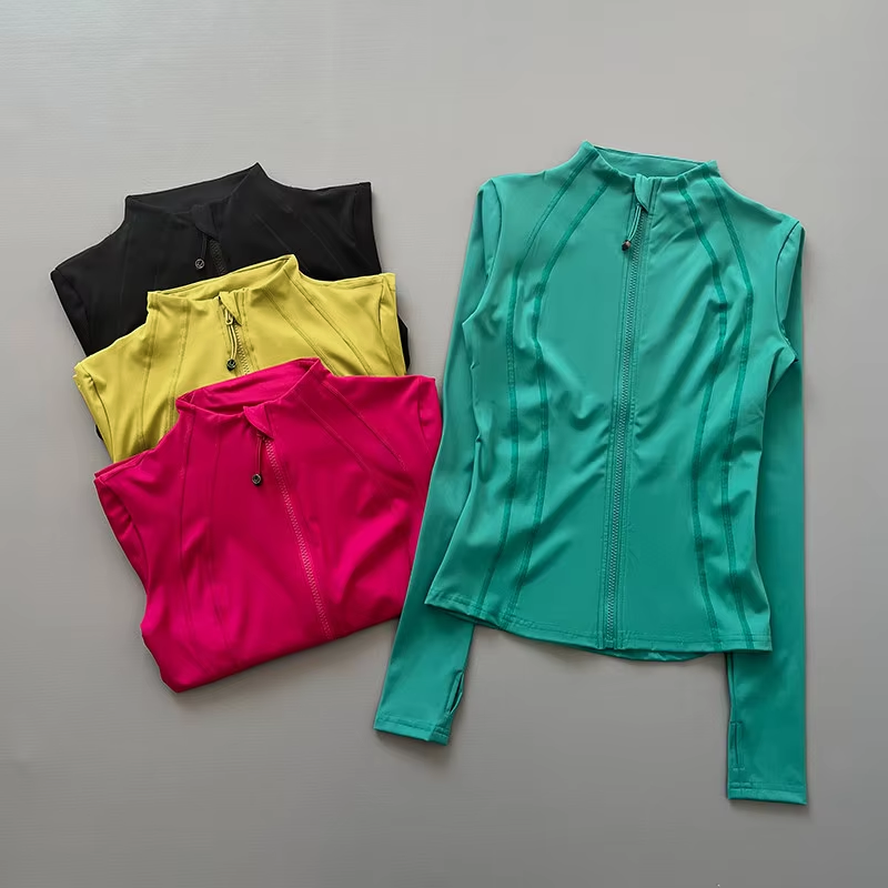 Women Full Zip Long Sleeve Ath - Crossfit Yoga 评论和价格