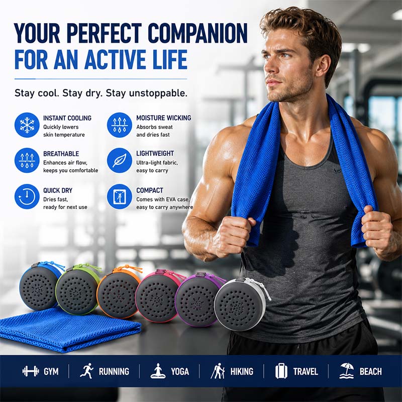 Instant Cooling Towel with EVA - Crossfit Yoga 评论和价格
