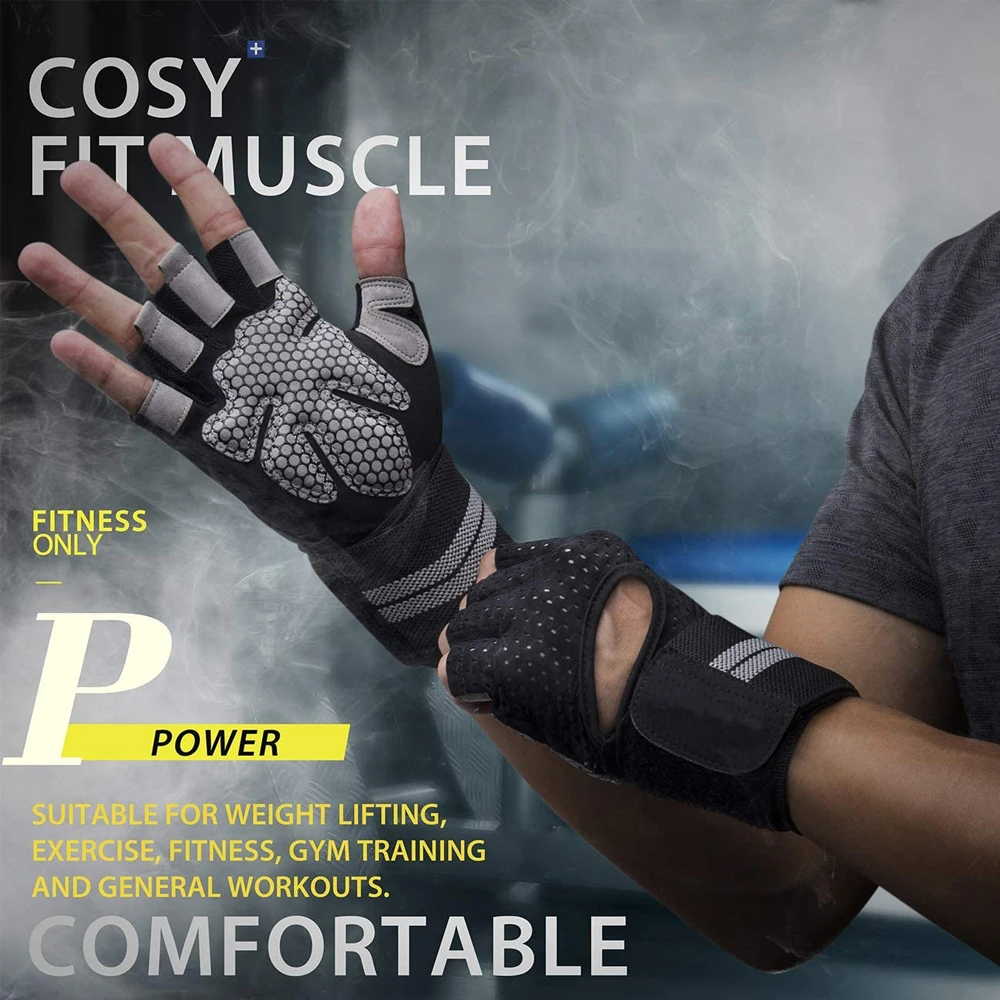1Pair Half Finger Gym Fitness  - Crossfit Equipment 评论和价格