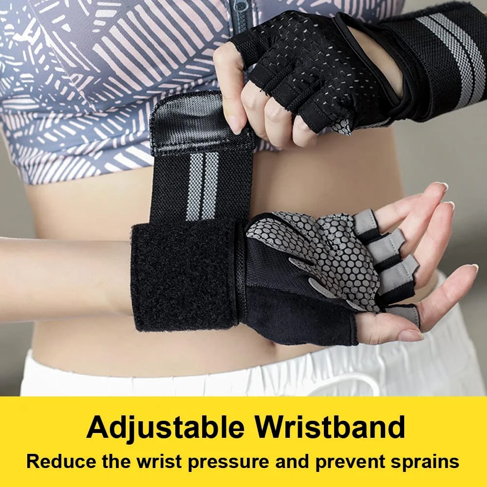 1Pair Half Finger Gym Fitness  - Crossfit Equipment 评论和价格
