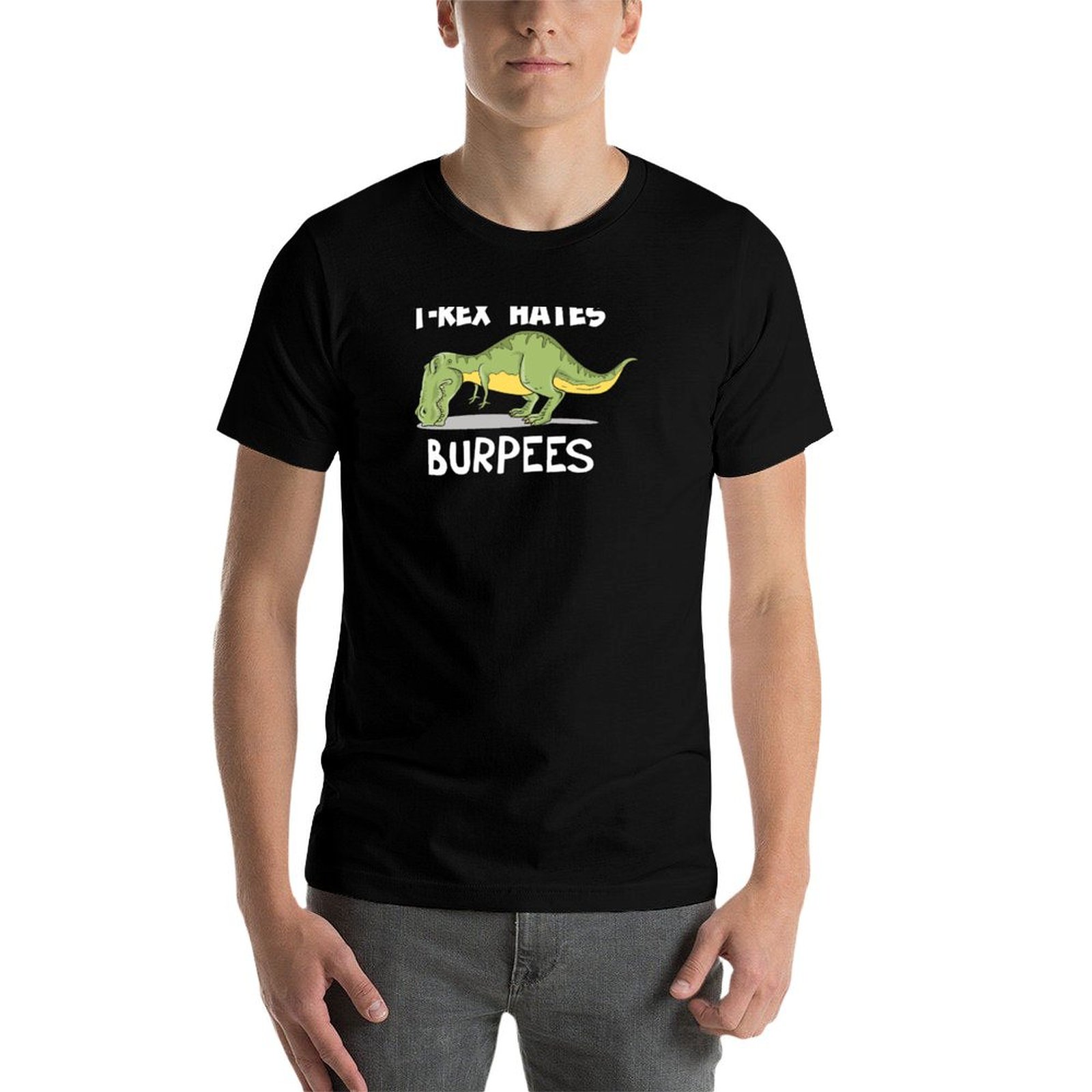 T-Rex Hates Burpees T-Shirt Su - Crossfit Mayhem 评论和价格